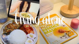 living alone vlog philippines 🌱 realistic day in my life, waking up early, self-care, healthy habits