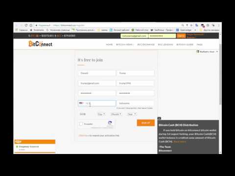 BitConnect   в двух словах о регистрации