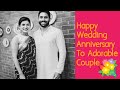 The most sweetestcutestchubbiest couple forever wishing u a happy wedding anniversary