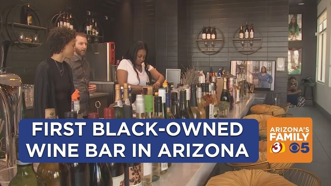 First Blackowned wine bar in Arizona big hurdle YouTube