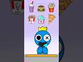 Which Fast Food do you like? Guess Puzzle Game with Rainbow Friends BLUE #shorts