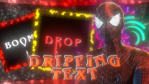 AE like DRIPPING TEXT (Smear effect) in Alightmotion 🤯  (+preset)