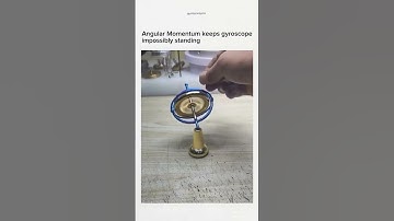 Angular Momentum keeps gyroscope impossibly standing !!