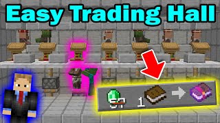 EASY Villager Trading Hall (Minecraft Java)
