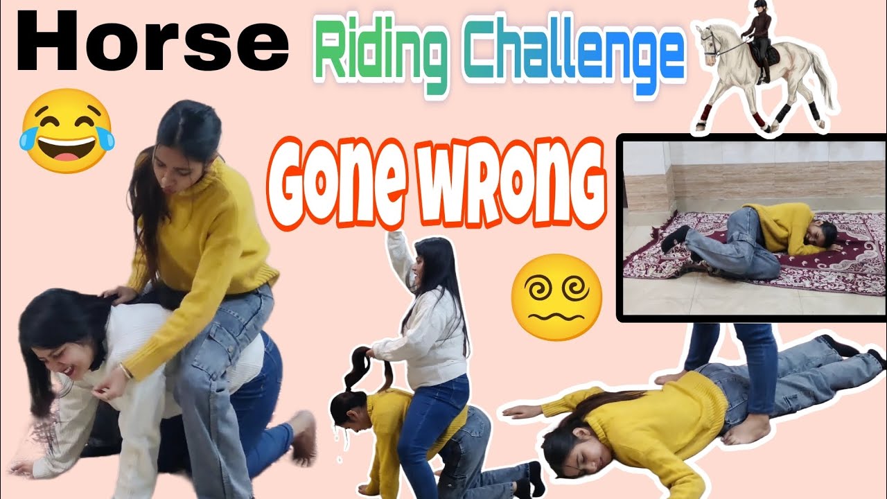 Horse Riding Challenge mujhpr he भारी पड़ गया 😫🥺|| It's tough Challenge 😂|| TheLakshmivlogtoday