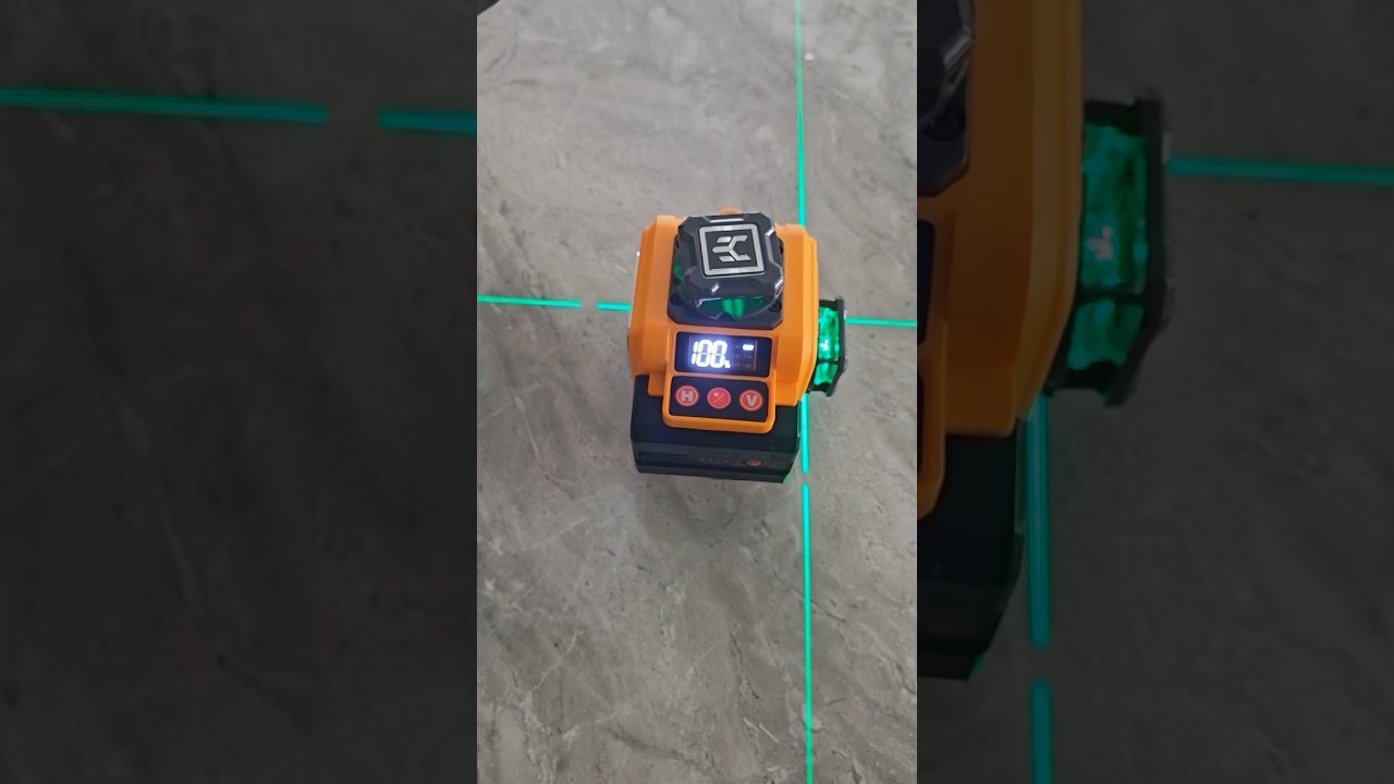 Cheap 4D Laser Level with rotating windows and a receiver 