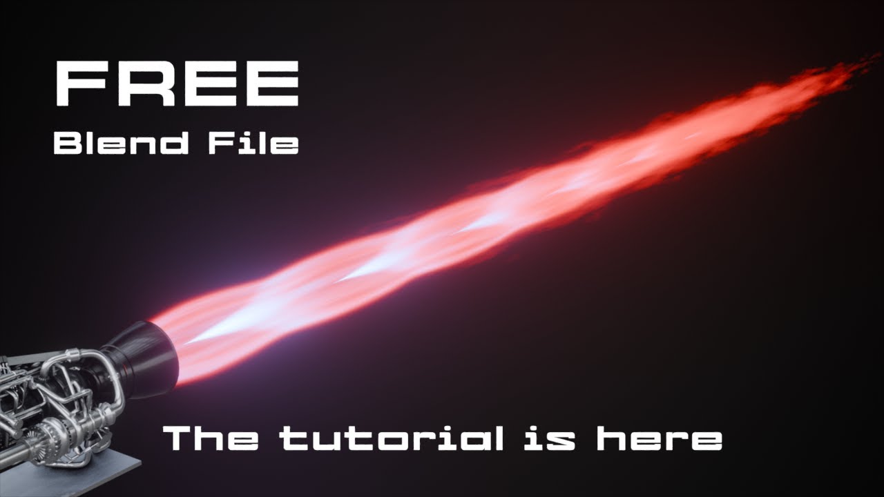 Procedural Cryogenic Engine flame without volumatric sheder. Blender ...