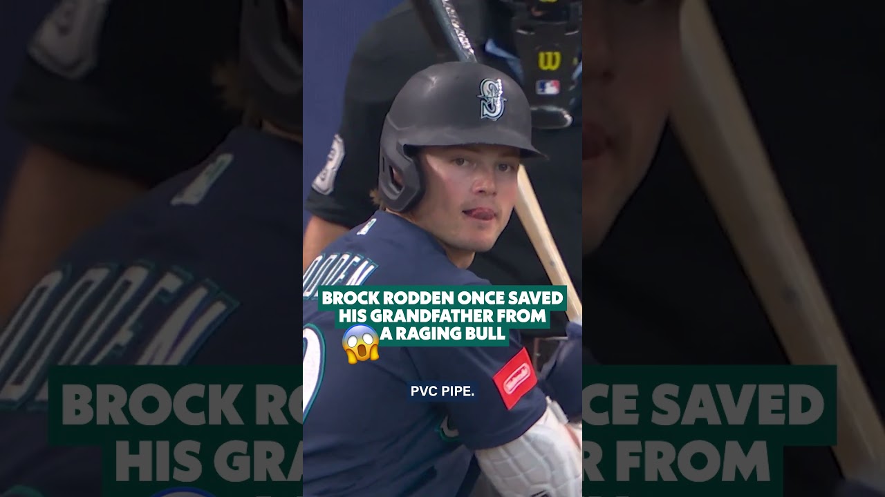 That time Brock Rodden saved his grandfather from a bull 😳 #PlayersWeekend #baseball #mlb #mariners