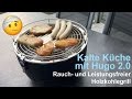 Kalte Küche: Rauchfreier Holzkohlegrill Hugo 2.0