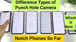 Different Types of Punch Hole & Front camera phones