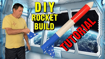 Homemade rocket build tutorial with downloadable templates - DIY rocket build