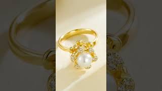 Pearl Glow 🤍Luxury Charm ✨#pearlring #luxuryring #elegantstyle #ringgoals