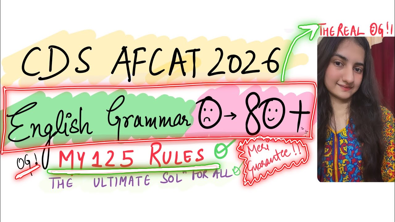 CDS ENGLISH PAPER  125 RULES