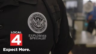 A look behind the scenes of explosive detection at Detroit Metro Airport