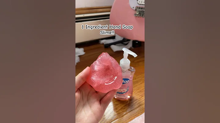 1 Ingredient Soap Slime!! 🧼🫧🧼 #slime #fidget #shorts