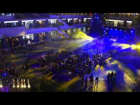 台中軟體園區 - 文創聚落3D示範園區 -- 夜間精彩燈光秀 總長15分鐘!!