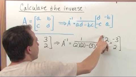 The Inverse of a Matrix in Algebra