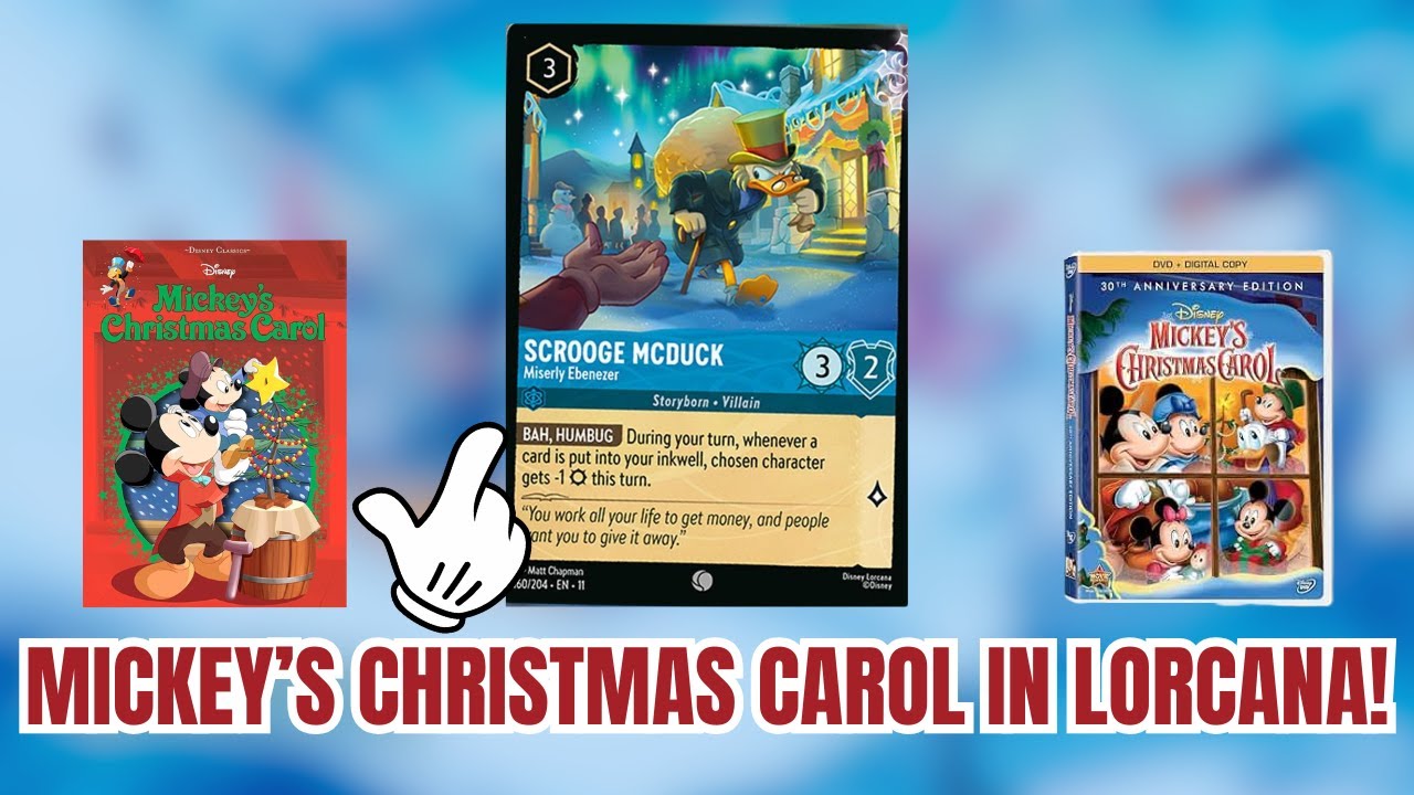 Mickey's Christmas Carol Coming to Lorcana! | NEW Winterspell Franchises