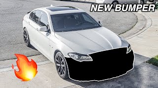 GETTING A NEW BUMPER FOR MY BMW F10 535i !!! (CRAZY DIFFERENCE!!)
