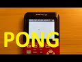 Program pong on the ti-84 plus CE