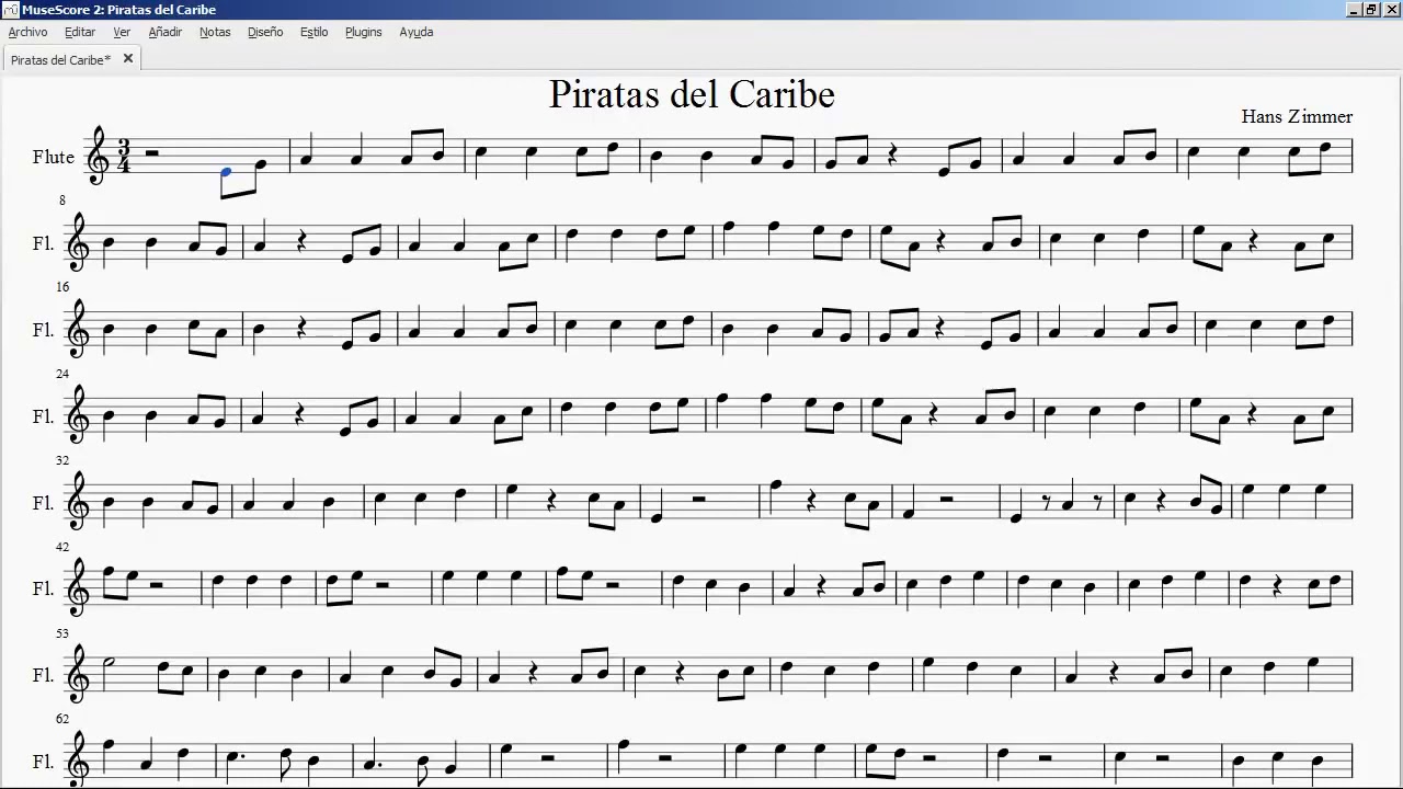 Piratas do Caribe (partitura)Flauta Doce - YouTube