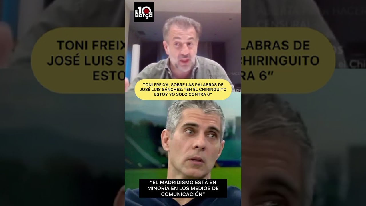 ‼️TONI FREIXA: "EN EL CHIRINGUITO ME PISAN"‼️