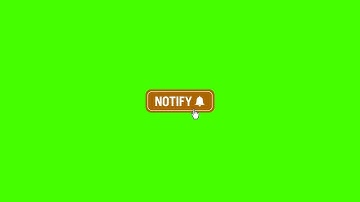 Youtube Green Screen "Turn on Notifications" animation