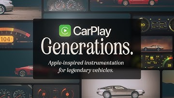 Iconic gauges in the style of Apple CarPlay