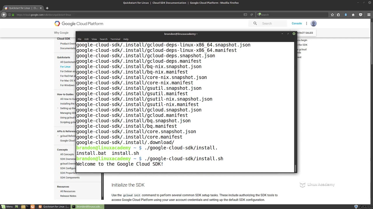 133-1175-2-installing-the-google-cloud-sdk-on-a-linux-system-youtube