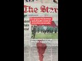 Du sang sur les journaux sud-africains contre la précarité menstruelle
