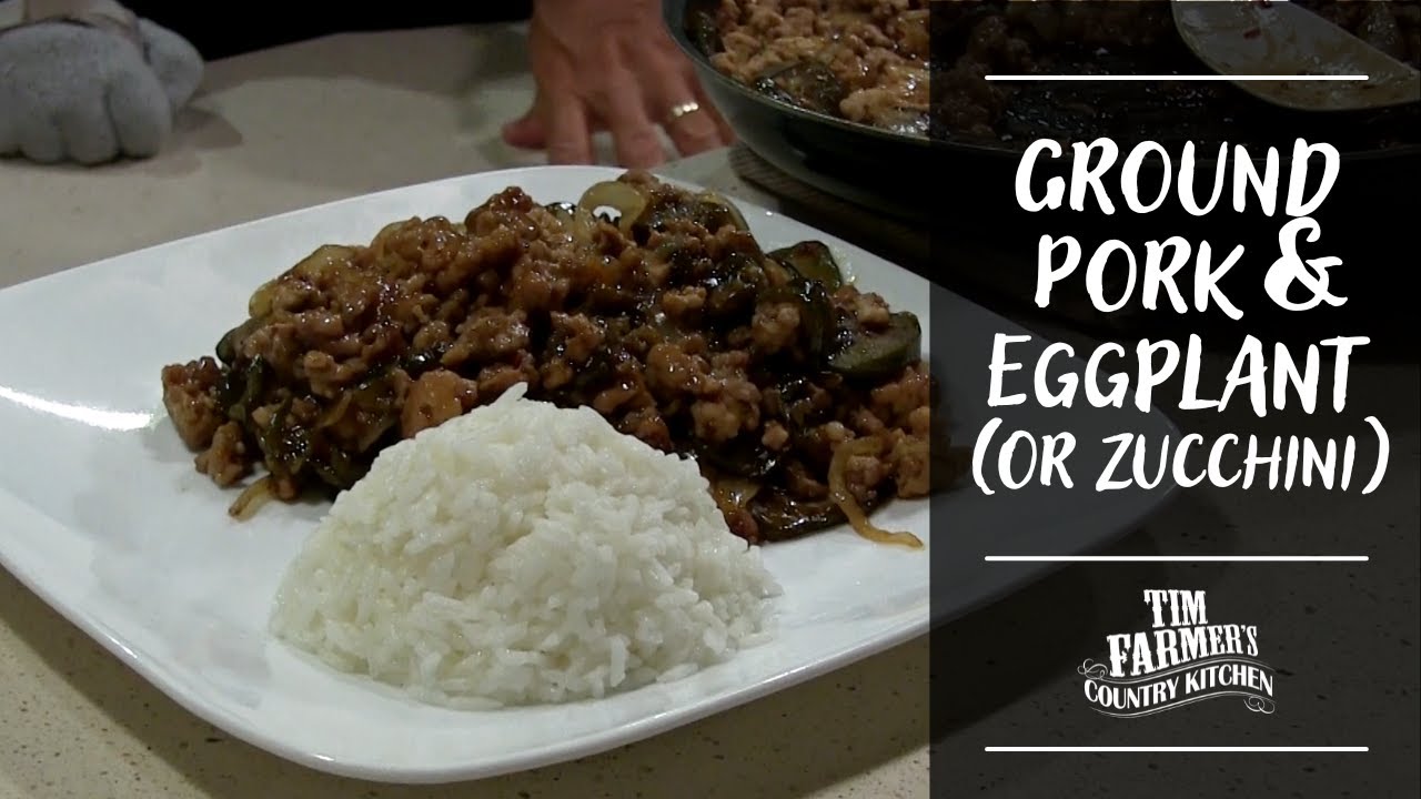Ground Pork & Eggplant (Hawaii Inspired Recipe) YouTube