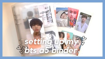 ✰ setting up my bts a5 binder ✰
