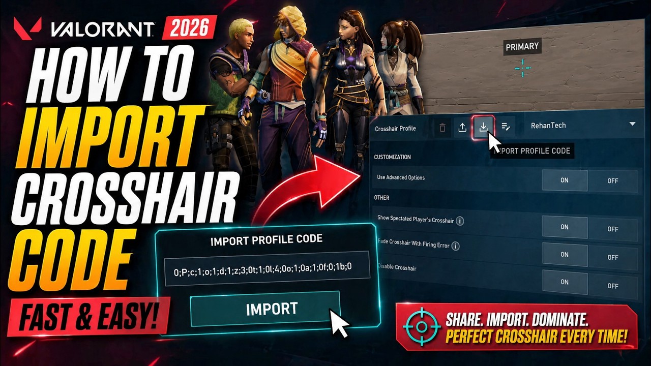 crosshair converter＋多々 How to Import Crosshair Code in Valorant 2026 - YouTube