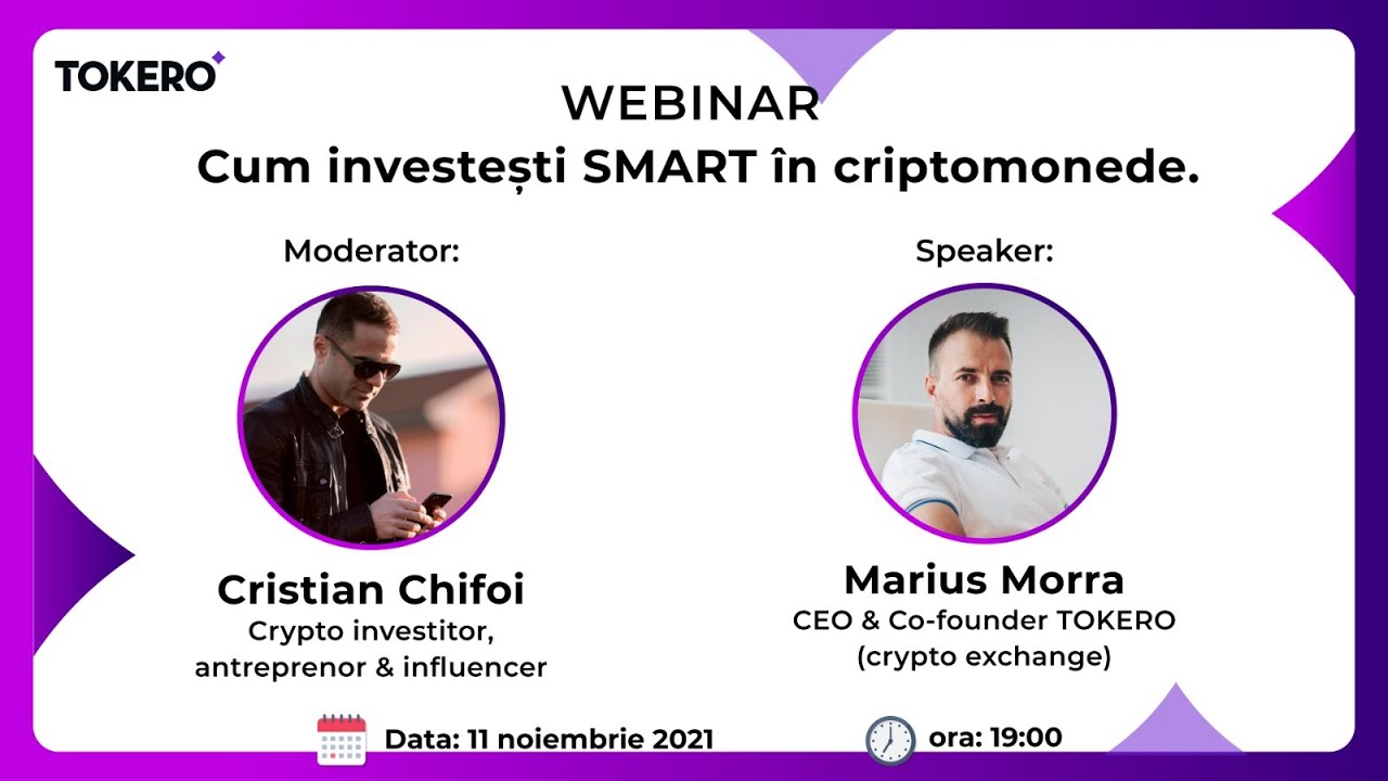 Cum investești SMART în Crypto - WEBINAR | TOKERO | MARIUS MORRA