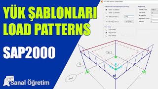 Yük Şablonları - Load Patterns | SAP2000