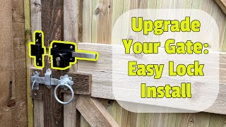 DIY Home Security: Install a Gatemate Lock on Your Wood Gate