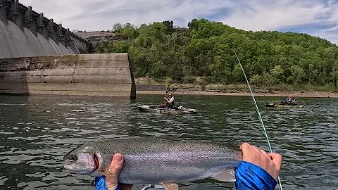 This Dam Holds Tanks! Kayak Fishing Huge Hydro Dam!