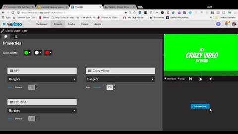 Text and Titles in Wevideo