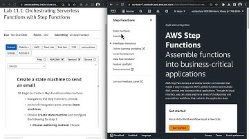 AWS Academy Cloud Developing Lab 11.1: Orchestrating Serverless Functions with Step Functions