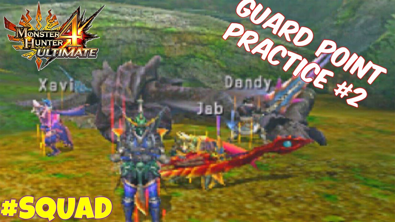 MH4U | Guard Point Practice #2 ♛ LV 140 GQ Rajang & Brute Tigrex - YouTube