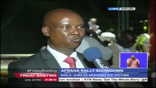 Jubilee Afraha Stadium rally preparations: Nakuru governor Kinuthia Mbugua live interview