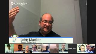 English Google Webmaster Central office-hours hangout