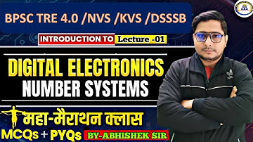 BPSC TRE || COMPUTER TEACHER || NUMBER SYSTEM || DIGITAL ELECTRONICS || NVS || KVS || DSSSB||
