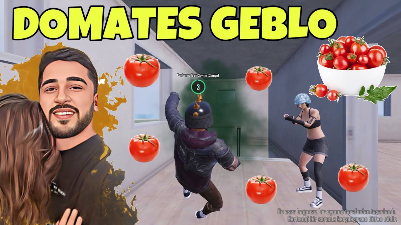 DOMATES GEBLO'YA QUİT ATTIRDIM, 2 KİLO DOMATES YEDİ! -PUBG MOBİLE