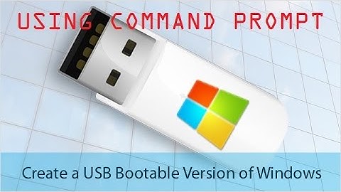 How To Create Bootable USB Flash Drive /Pen Drive for Windows XP/7/8/8.1/10 Using Command Prompt