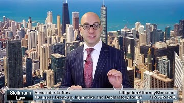 Stoltmann Law Offices Business Breakup: Injunctive & Declaratory Relief 312-332-4200