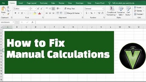 ❗Excel Formulas Not Updating? | Fix Manual vs Automatic Calculation Mode