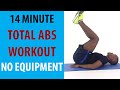 14 Minute Total Abs Workout No Equipment | Get Toned Abs at Home