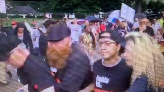 RevCom Burns American Flag In Front Of White House On 4th Of July, Starts Fights