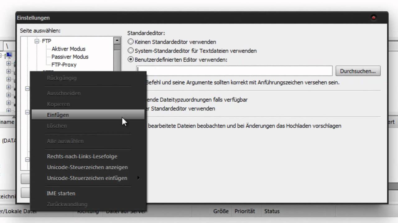 FileZilla mit Notepad++ verknüpfen - YouTube